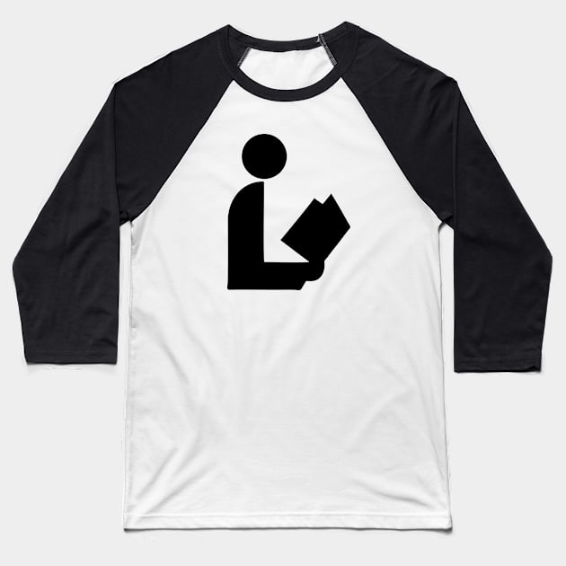 National Library Symbol Baseball T-Shirt by rajem